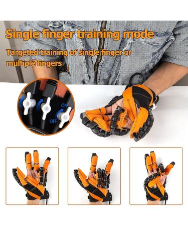 Finger Rehabilitation Gloves Fingers Strength Training Device for Hemiplegia Cerebral Palsy Equipment for Senior & Arthritis Relieve Wrist Pain Mirror Mode for Relief Cramps Right S - Buy Online on GoSupps.com