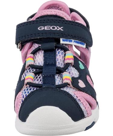 Geox Baby Girl's B Sandal Multy 7 UK - Navy Multicolor | Cute and Comfortable Shoes for Little Feet - Buy Online on GoSupps.com
