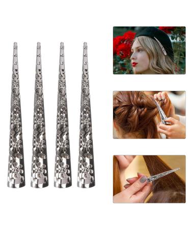 Minkissy 4Pcs Vintage Silver Flower Alligator Hair Clips - Large Beak Clips for Women & Girls Hair Accessories - International Shipping Available - Buy Online on GoSupps.com