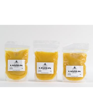 Lanolin Anhydrous USP Grade Ultra Refined Skin Lip Moisturizing 100% Pure 3 LB