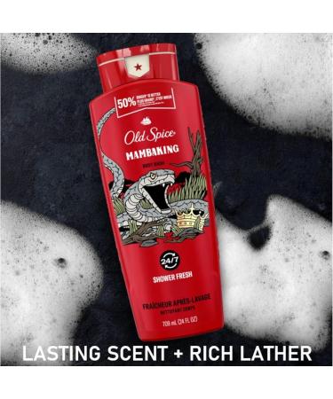Old Spice Body Wash for Men MambaKing Long Lasting Lather 709 ml Body Wash Mamba King - Buy Online on GoSupps.com