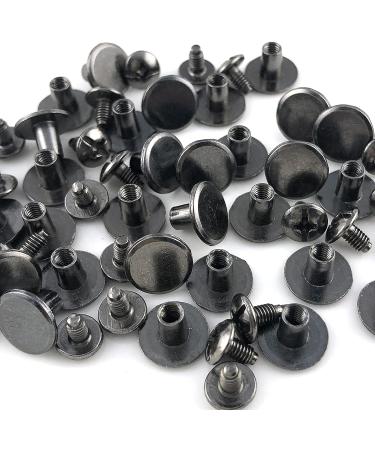 YORANYO 100 Gun Metal Chicago Screws Set for Leather Crafting - 25/64 Inch - Buy Online on GoSupps.com
