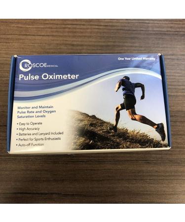 Roscoe Medical Finger Pulse Oximeter - Pediatric and Adult Oxygen Saturation Monitor for Sports and Aviation Use - Buy Online on GoSupps.com