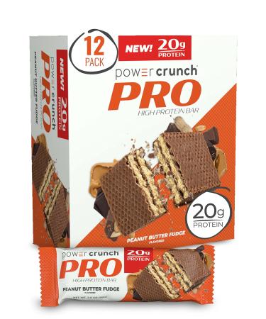 BNRG Power Crunch Protein Energy Bar PRO Peanut Butter Fudge 12 Bars 2 oz (58 g) Each