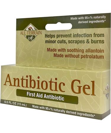 All Terrain Antibiotic Gel - Natural First Aid with Bacitracin & Allantoin, 0.5 oz - Buy Online on GoSupps.com