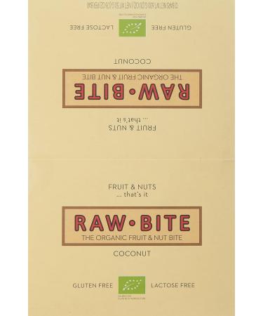 Buy Raw Bite Raw Food Bar Coconut - 12-Pack (12 x 50g) | Healthy Vegan Snack for International Shipping - Buy Online on GoSupps.com