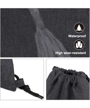 Livacasa Waterproof Gym Bag with Zipper Pocket | Versatile Sports Backpack for Men & Women - Adjustable Tunnel Design - 42x30cm - BLACK - Buy Online on GoSupps.com