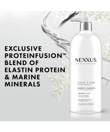 Nexxus Clean and Pure Clarifying Shampoo 33.8 oz - ProteinFusion, Silicone-Free, Paraben-Free - Buy Online on GoSupps.com