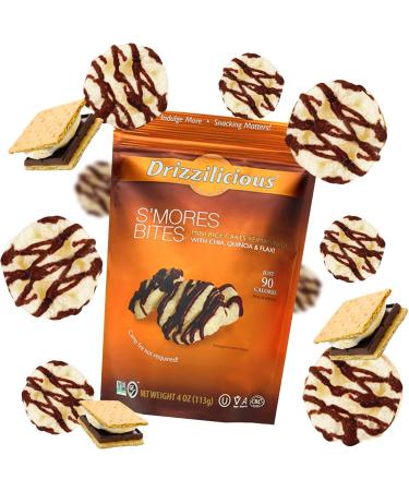  Drizzilicious Drizzilicious S'Mores Pack of 3 Mini Rice Cakes with Dark Chocolate Drizzle 113g - Buy Online on GoSupps.com