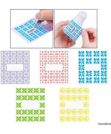 Kare & Kind Refillable Roll-On Deodorant Bottles (6-Pack) - Empty - 1 Oz (30 ml) - 20 Writable Stickers - Twist Cap - For Homemade Natural Deodorant Sunscreen Moisturizer etc. - Buy Online on GoSupps.com