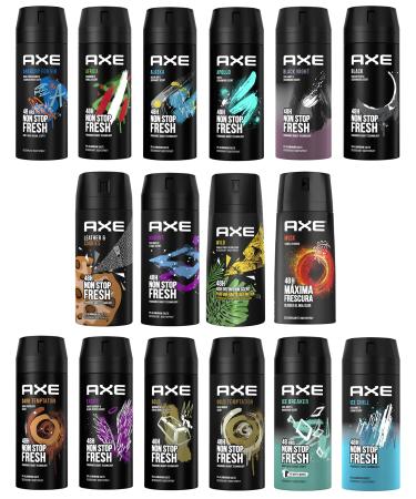 12 AXE body spray deodrant Anit-Aerspirant (12X 150 ml/5.07 oz, Mix within the available kinds)
