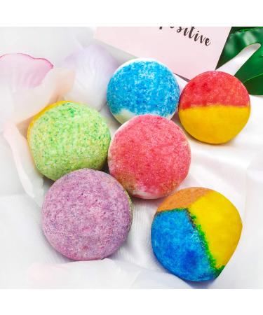 INTEYE 6 Organic Bath Bombs Gift Set - Handmade Spa Fizzies with Essential Oils for Dry Skin - Perfect Gift for Women - Buy Online on GoSupps.com