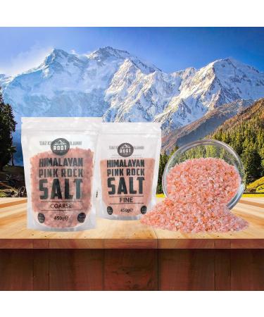 Premium Root Foods Himalayan Pink Salt (Fine) 450g | 950g | 200g - Organic - Resealable Pack 450.0 grams - Buy Online on GoSupps.com