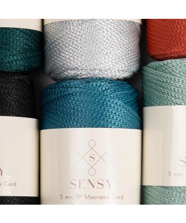 Sensy Premium 5mm 104 Yards Polyester Rope | 100% Polypropylene Cord | Macrame & Crochet Thread | Latte Color | Ideal Gift for Knitters - Buy Online on GoSupps.com