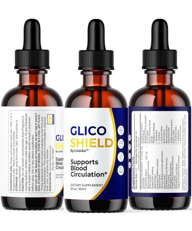 (2 Pack) GlicoShield Drops - Official GlicoShield Pro Support Supplement Drops - Maximum Strength Original Natural To Overall Wellness And Support Health GlicoShield Reviews 2 Bottles For 2 Months - Buy Online on GoSupps.com