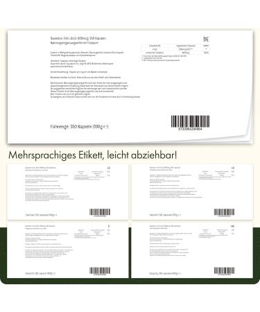 Swanson Folic Acid 800mcg - Vitamin B9 Capsules 250 Count High Dose Soy-Free Gluten-Free Non-GMO - International Shipping Available - Buy Online on GoSupps.com