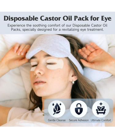 Leekalos 80 Pairs Castor Oil Pack Wrap for Eye Patches | Highly Absorbent Flexible No Wash - International Shipping Available - Buy Online on GoSupps.com
