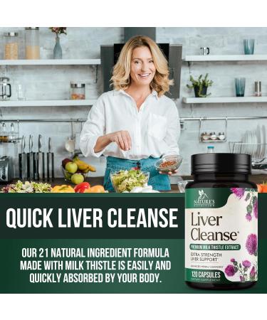 Gentle Liver Cleanse Detox & Repair - Premium 21 Herb Formula with Milk Thistle and Silymarin - Liver Support for Men & Women - 120 Vegan Capsules - Buy Online on GoSupps.com