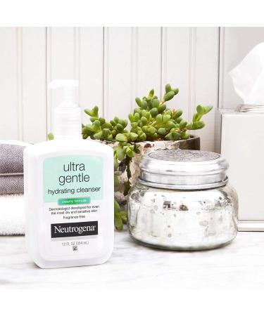 Neutrogena Ultra Gentle Hydrating Facial Cleanser for Sensitive Skin - Oil-Free Soap-Free Hypoallergenic 12 fl. oz | Ideal for Acne Eczema & Rosacea - Buy Online on GoSupps.com