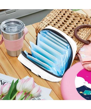 GIAPB Sanitary Napkin Storage Bag Period Bag Tampon Bag Makeup Bag Pad Pouch Black and White Spots Color1745 - Buy Online on GoSupps.com