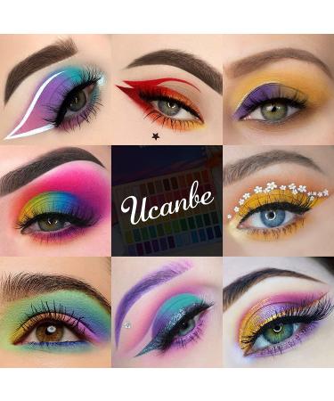 UCANBE 60-Color Eyeshadow Palette - Pro Matte, Shimmer, Metallic, Long-Lasting & Waterproof Rainbow Shades - Highly Pigmented Eye Shadow Set for Blendable Makeup Looks - Gift Kit Included - Buy Online on GoSupps.com