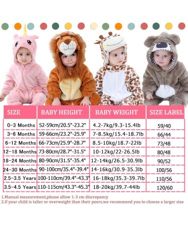 Doladola Unisex Baby Unicorn Romper 18-24 Months | Flannel One Piece Pajamas for Spring & Autumn - Buy Online on GoSupps.com