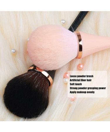 Loose Powder Blush Loose Powder Blush Round Head Single Makeup Brush Skin Texture Small Waist Powder Brush Tool Utensil for Face Blush (Black) - Buy Online on GoSupps.com