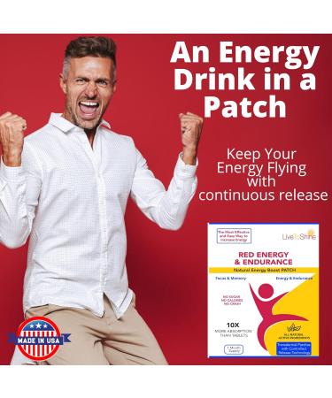 Red Energy & Endurance Patch - Natural USA-Made Energy Booster - 30 Patches for Optimal Performance - Buy Online on GoSupps.com