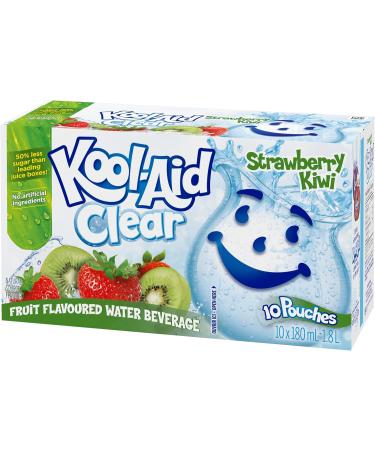 Kool-Aid Clear Strawberry Kiwi Jammers 1.8L (4 Boxes of 10 Pouches) Clear - Strawberry Kiwi - Buy Online on GoSupps.com