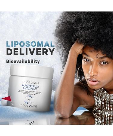 Codeage Magnesium Glycinate Powder Supplement 2-Month Supply - Bisglycinate Chelate, Unflavored, Liposomal Delivery - Chelated Magnesium Powder Mineral - Non-GMO Vegan - 3 oz - Buy Online on GoSupps.com