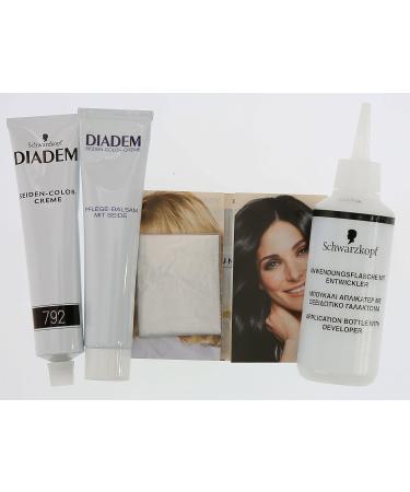 SCHWARZKOPF DIADEM Silk Color Cream 718 Hazelnut - Pack of 3 (3 x 180 ml) | Long-Lasting Hair Color & Shine International Shipping Available - Buy Online on GoSupps.com