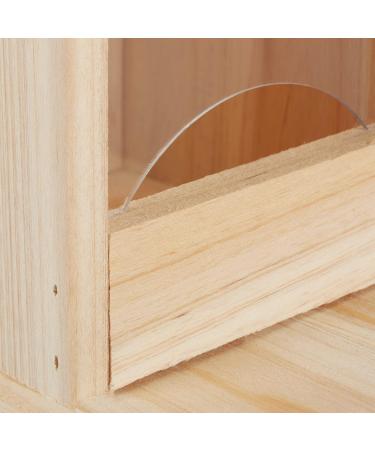 Relaxdays Squirrel Feeder for Placing Wood Weather-Resistant HxWxD: ca 17.5 x 12 x 25 cm Natural - Buy Online on GoSupps.com