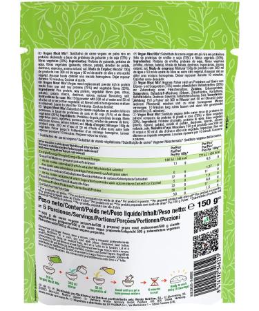 Buy Weider Vegan Meat Mix - 3x150g | Gluten-Free Meat Substitute | 75% Plant Protein & 20% Fiber | No Preservatives - Buy Online on GoSupps.com