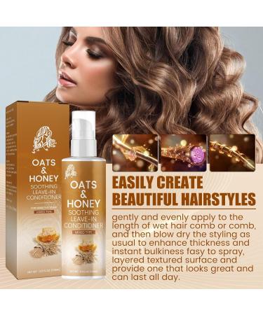 Oats and Honey Leave in Conditioner Oats & Honey Soothing Leave-in Conditioner Leave-in Conditioner Spray for Dry Damaged Hair Detangler Spray Softening + Strengthening Moisture Sealing (1Pcs) - Buy Online on GoSupps.com