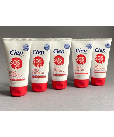Cien SOS hand concentrate intensive care hand cream for cracked hands pack of 5 5 x 75 ml - Buy Online on GoSupps.com