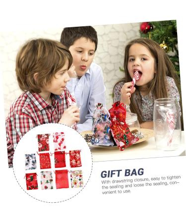 Gogogmee 50pcs Christmas Cheesy Bag Clear Bags for Cookie Holiday Organza Bags Elk Christmas Socks - Buy Online on GoSupps.com