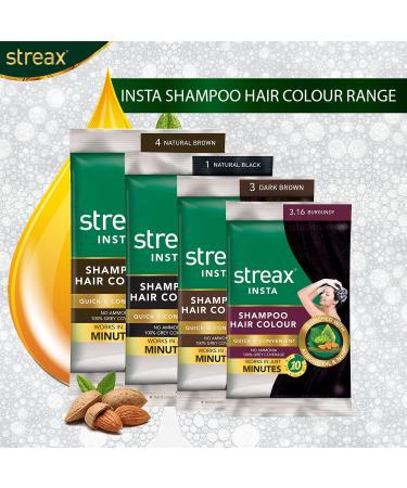 Streax Insta Hair Color Dark Brown 5 Pack 15ml - Buy Online on GoSupps.com