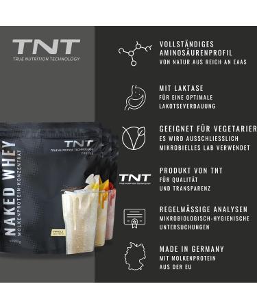  True Nutrition Technology TNT Naked Whey Protein Powder (1kg) Protein Powder with Lactase for Protein Shakes Baking and Cooking Excellent Solubility and Delicious Taste (Neutral) - Buy Online on GoSupps.com