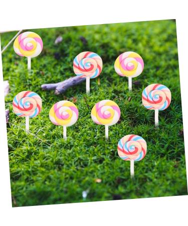 FUNOMOCYA Pack of 20 Rainbow Swirl Lollipops Candy Decorations Random Style - Buy Online on GoSupps.com
