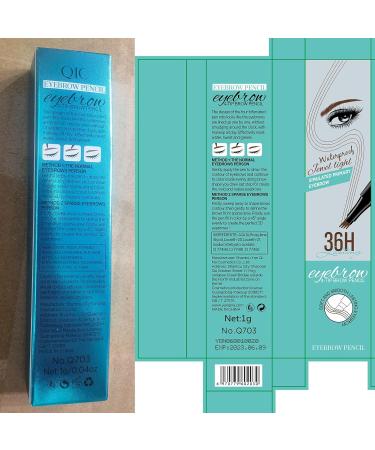 Buy Microblading Eyebrow Pen - Waterproof & Smudge-Proof 4 Tip Brow Pencil for Natural Looking Brows (Dark Brown) - International Shipping Available - Buy Online on GoSupps.com