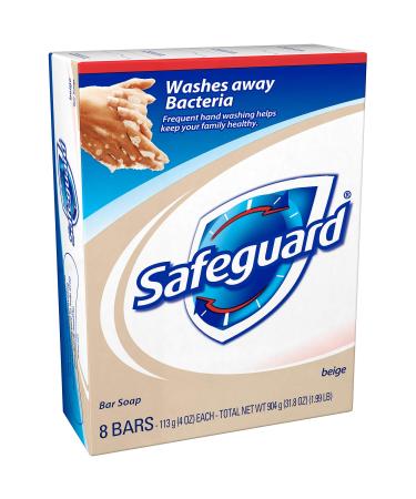 Safeguard Antibacterial Hand Bar Soap 4 oz bars 8 ea (Pack of 6)