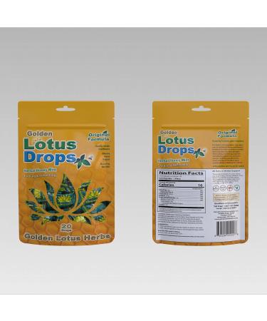 Golden Lotus Drops Original Herbal Formula | Soothing Honey Mint Lozenges 1-Pack (20 Count) - Buy Online on GoSupps.com