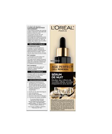 L'Oreal Paris Age Perfect Midnight Serum 1 oz - Anti-Aging Night Serum - Buy Online on GoSupps.com