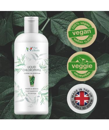 A to Z Pure Health Liquid Chlorophyll Drops Daily Health & Beauty Detox Supplement Skin Health Anti-Inflammatory & Healing Properties 50 Servings - Mint - Buy Online on GoSupps.com