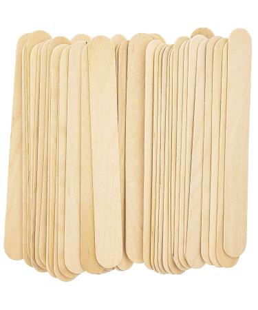 OMWAH Wooden Waxing Spatulas (Pack of 100) - 6 Inch Sturdy Applicators for Hair Removal - Home and Salon Use - Smooth, Splinter-Free - Buy Online on GoSupps.com