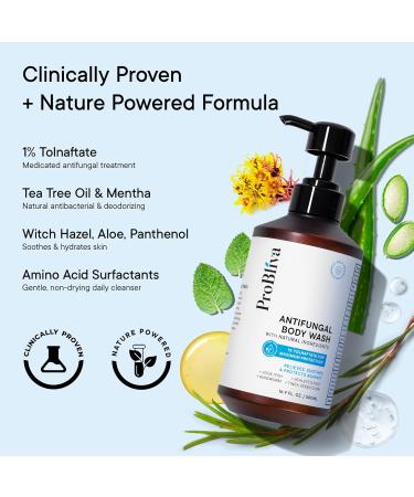 Antifungal Body Wash Treatment Soap Antibacterial Wash for Jock Itch Ringworm Back Acne Tinea & Foot Odor Medicated Skin Relief Cleanser Gel with Tea Tree Oil & Tolnaftate for Men and Women 1 - Buy Online on GoSupps.com