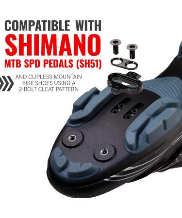 PRO BIKE TOOL SPD Replacement Bike Cleats - Compatible with Shimano MTB Pedals - For Men & Women Mountain Bike Shoes - Mountain Biking & Indoor Cycling Cleat Set - Buy Online on GoSupps.com