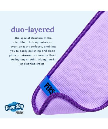 Pure-Sky Eyeglass Cleaner Cloth - 2 Pack Ultra Microfiber Wipes for Lenses, Glasses, Screens - Streak-Free Cleaning for Cameras, Cell Phones, Tablets - Buy Online on GoSupps.com