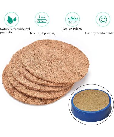 Kathson 12 PCS Natural Fiber Bird Nesting Pads for Parrots, Pigeons, and Chickens - Warm and Comfortable Bedding for Breeding Birds - Buy Online on GoSupps.com