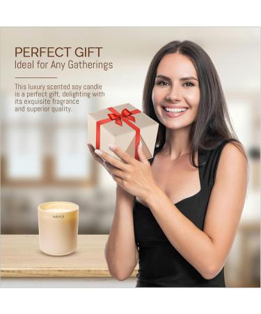 NAYCE Luxury Scented Candle - 100% Natural Soy Wax Aromatherapy - 14 oz - Made in USA - Long Lasting Highly Scented Birthday & Housewarming Gifts for Women - Lavender Limoncello - Buy Online on GoSupps.com